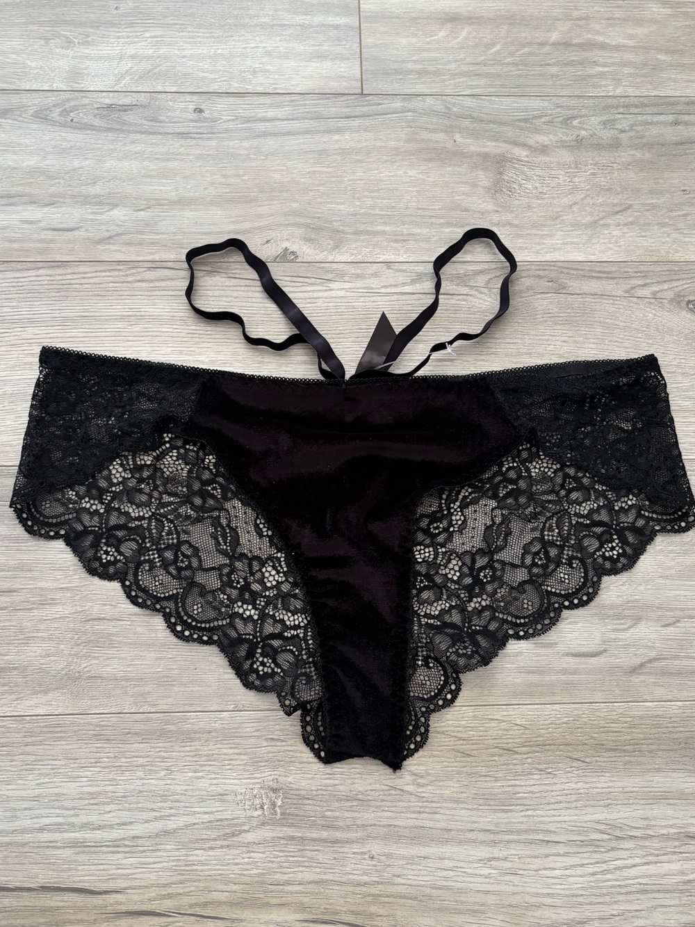 Dolls Kill Widow Mesh Lace Underwear Black XXL